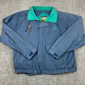 Dunbrooke Distinctive Images Vintage Windbreaker Jacket Navy Teal Mens Size XL
